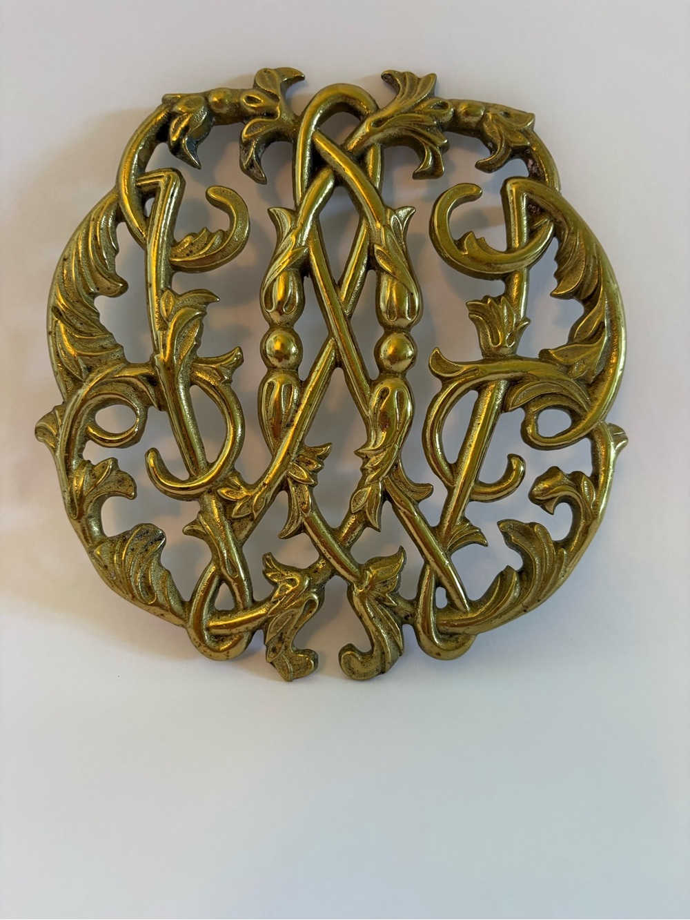Vintage Brass Colonial Williamsburg Trivet